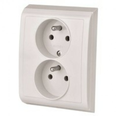 zásuvka Tesla 2 - nás.PR 4FN 150 88.915 béž. pootoč.